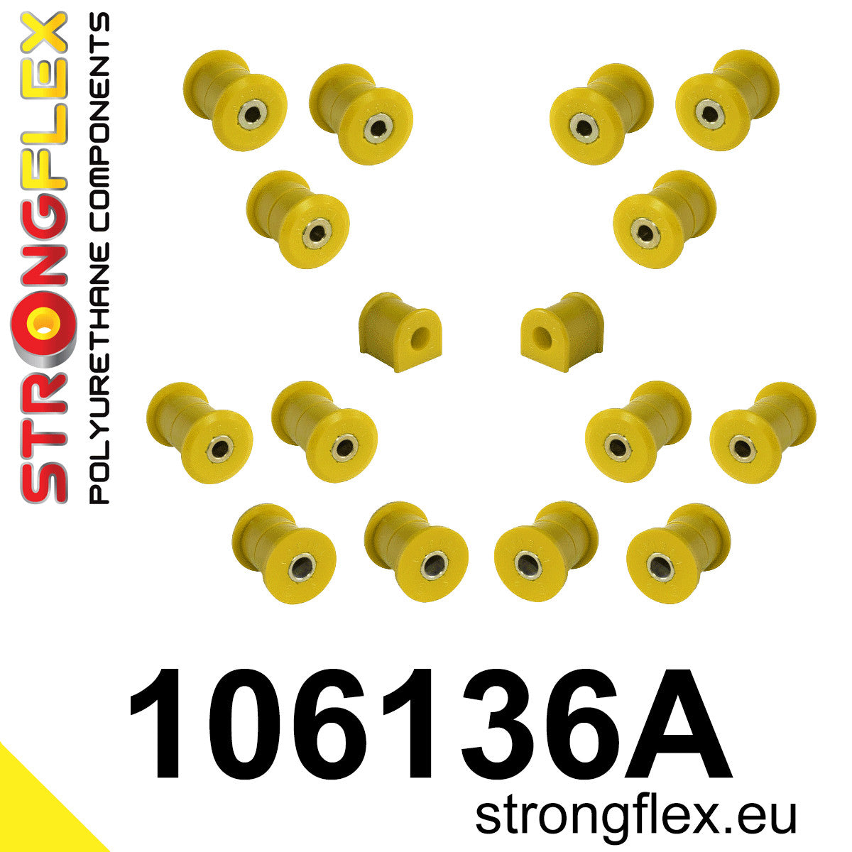 Strongflex 106136A 90ShA SPORT rear suspension bush kit for Mazda MX-5 NB