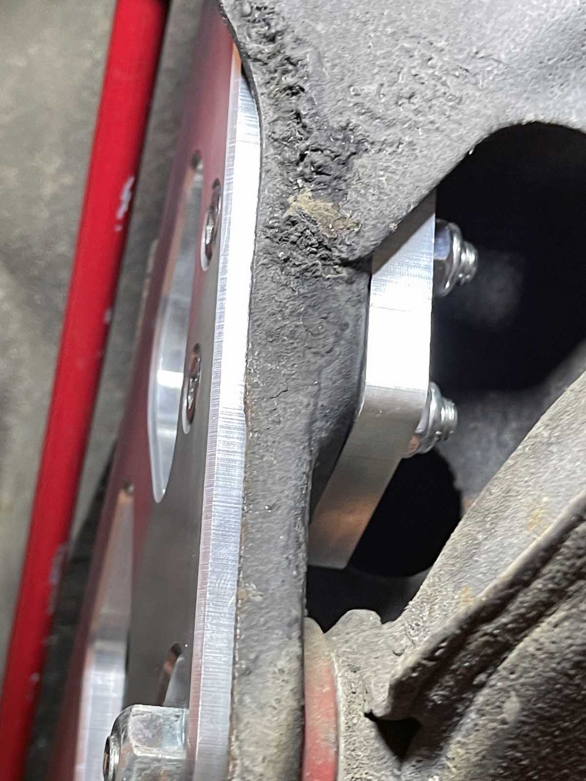 rear subframe miata brace patent pending mounting stiffening plates